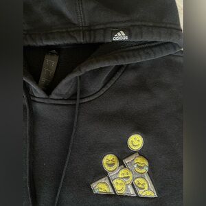 Adidas black Emoji hoodie Small